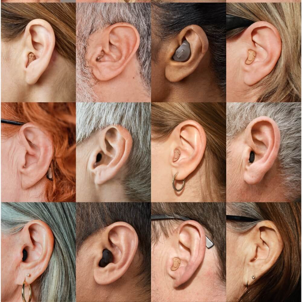 ears with hearing aids