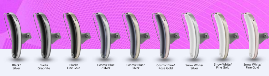 Styletto AX Hearing Aid Colours