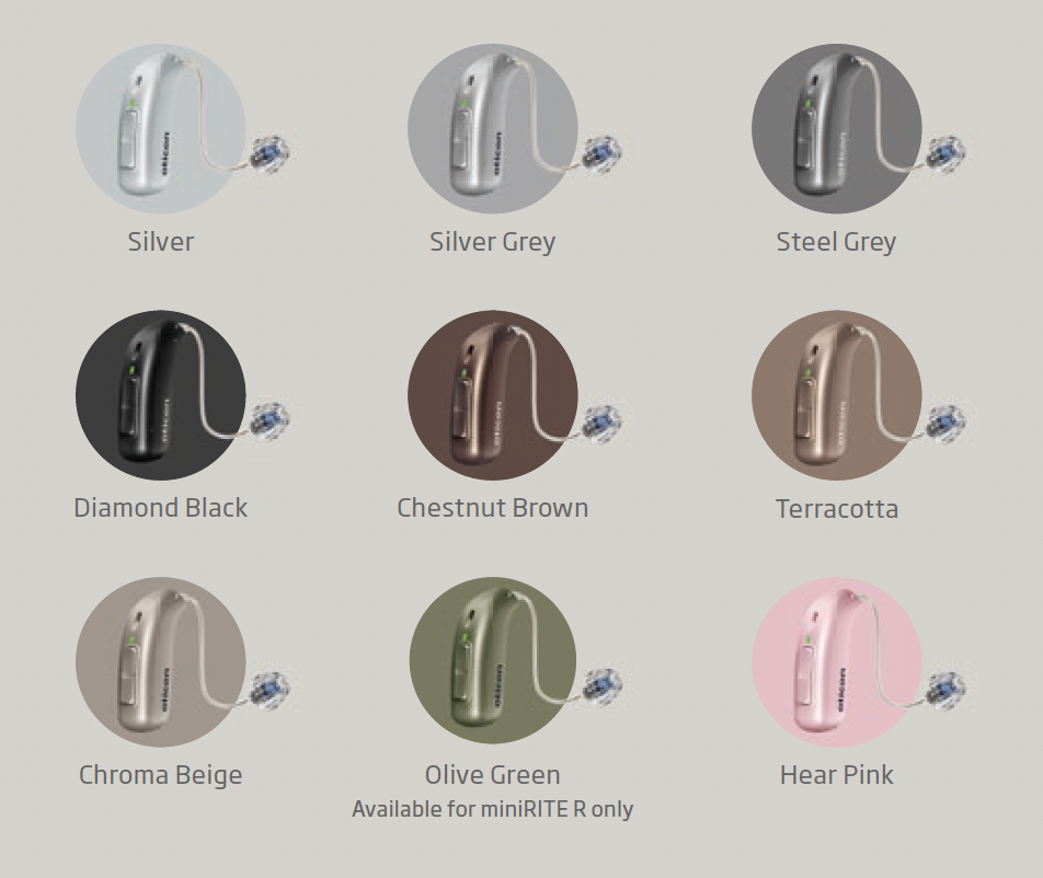 hearing aid colours Real