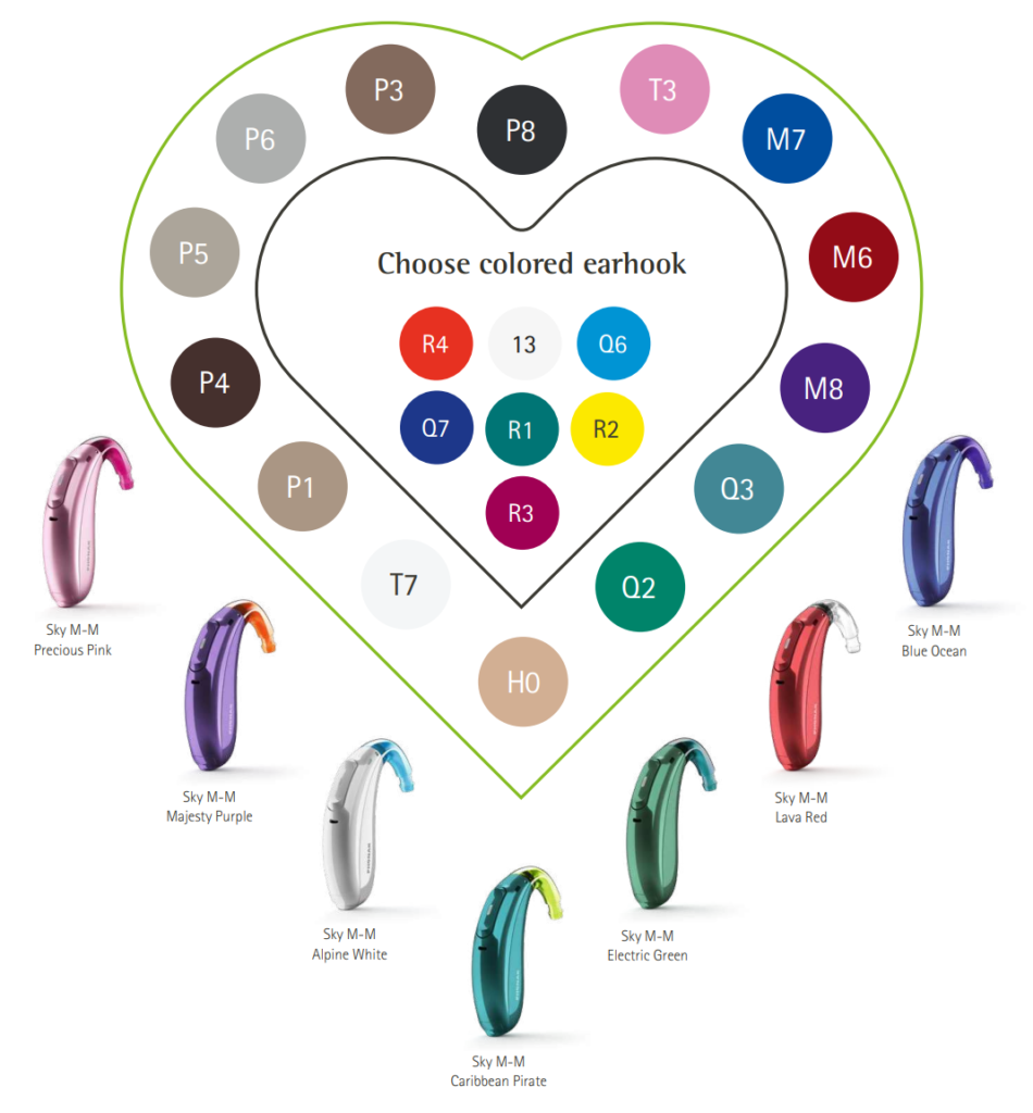 Sky Marvel children hearing aid colours