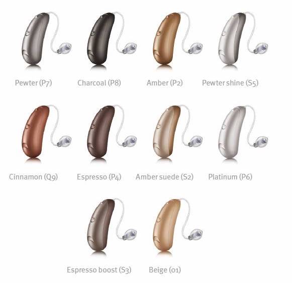 Unitron Discovery Next Hearing Aid Colours