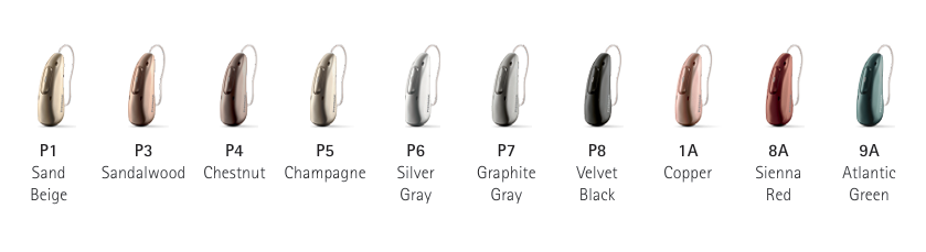 phonak infinio hearing aid colours