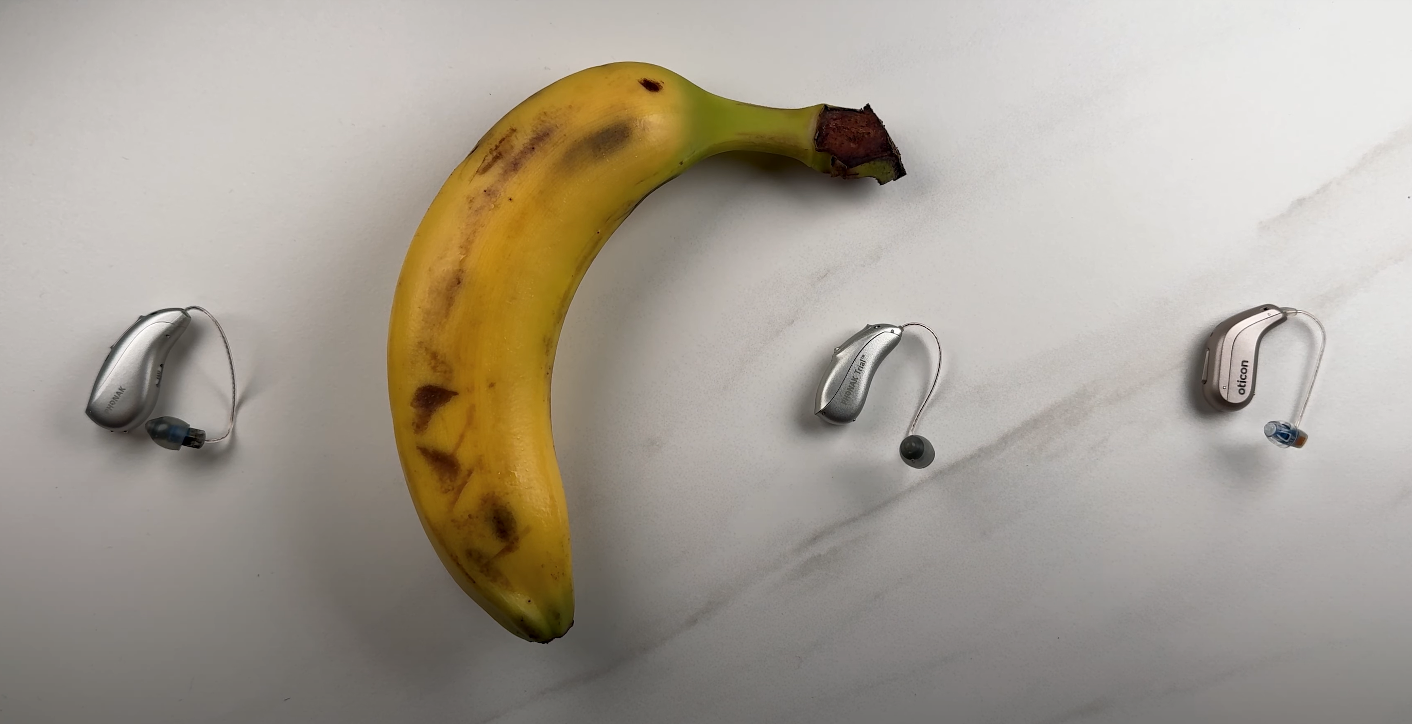size comparison of audeo sphere infinio hearing aid