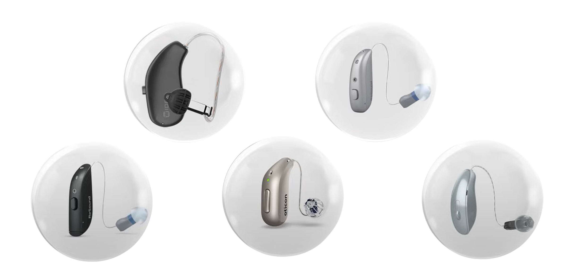 single button hearing aids